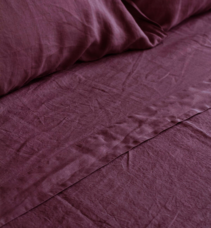 Sheet & Quilt Bundle Set - Plum