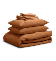 Sheet & Quilt Bundle Set - Caramel