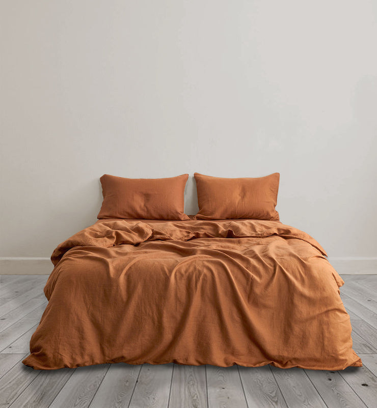 Sheet & Quilt Bundle Set - Caramel