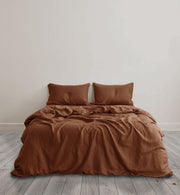 Sheet & Quilt Bundle Set - Coffee