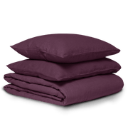 Quilt Cover Set - Plum