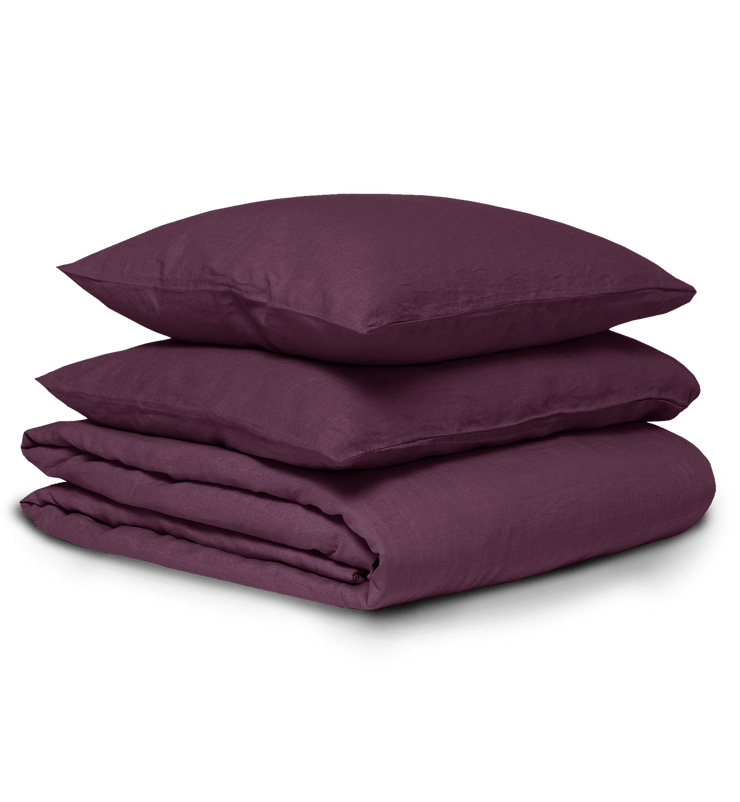 Quilt Cover Set - Plum