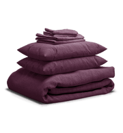 Sheet & Quilt Bundle Set - Plum