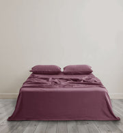 Sheet & Quilt Bundle Set - Plum