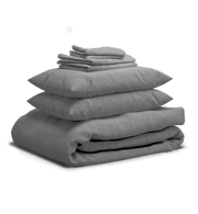 Sheet & Quilt Bundle Set - Soft grey