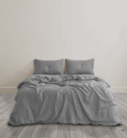 Sheet & Quilt Bundle Set - Soft grey