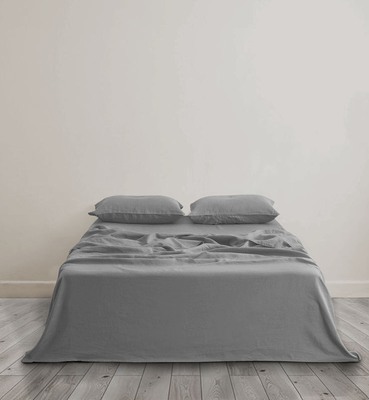 Sheet & Quilt Bundle Set - Soft grey