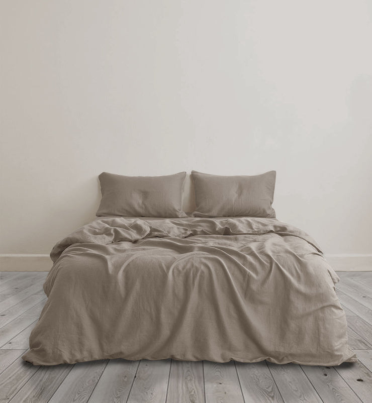 Quilt Cover Set - Khaki