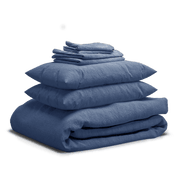 Sheet & Quilt Bundle Set - Marine Blue