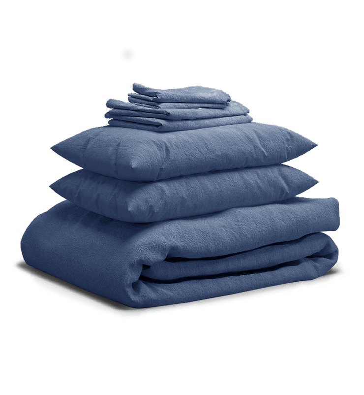 Sheet & Quilt Bundle Set - Marine Blue