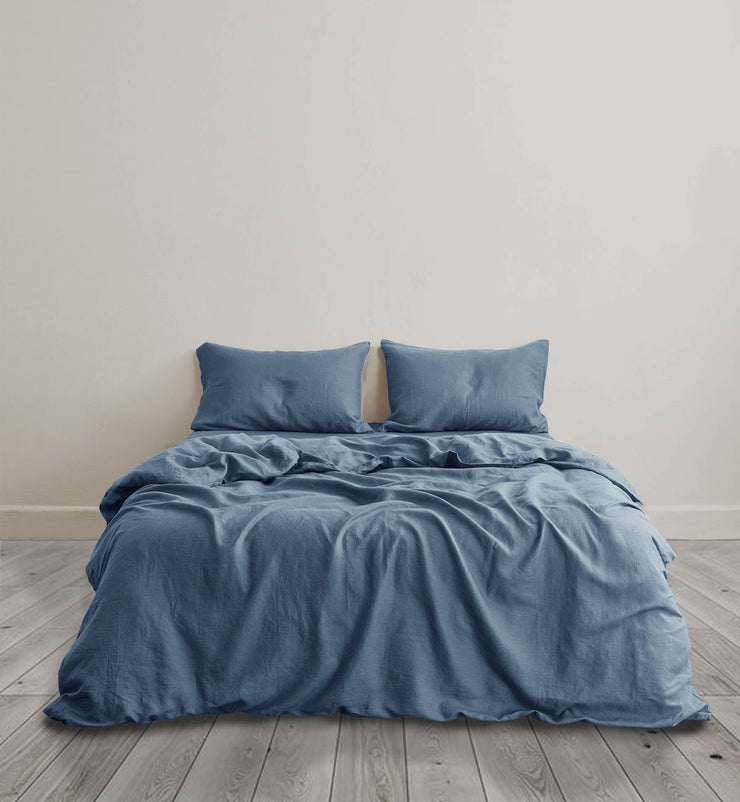 Quilt Cover Set - Marine Blue