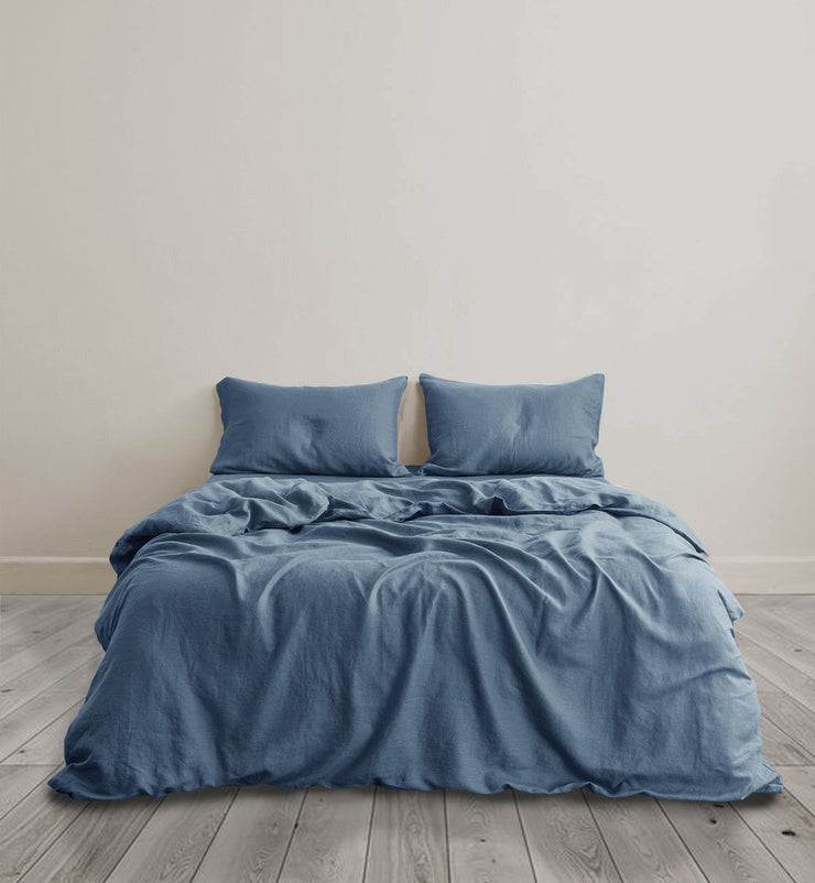 Sheet & Quilt Bundle Set - Marine Blue