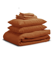 Sheet & Quilt Bundle Set - Rust