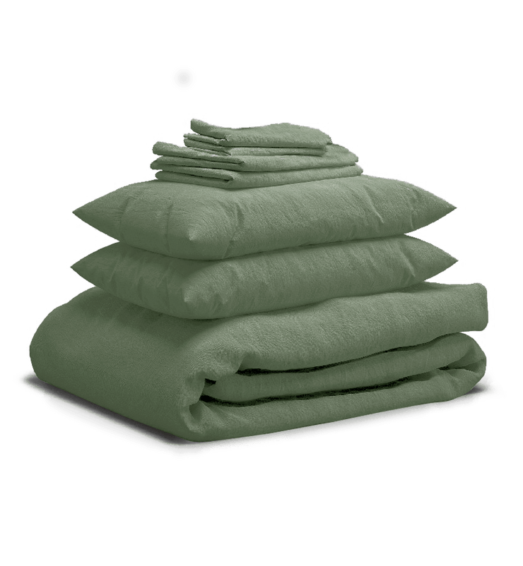 Sheet & Quilt Bundle Set - Sage