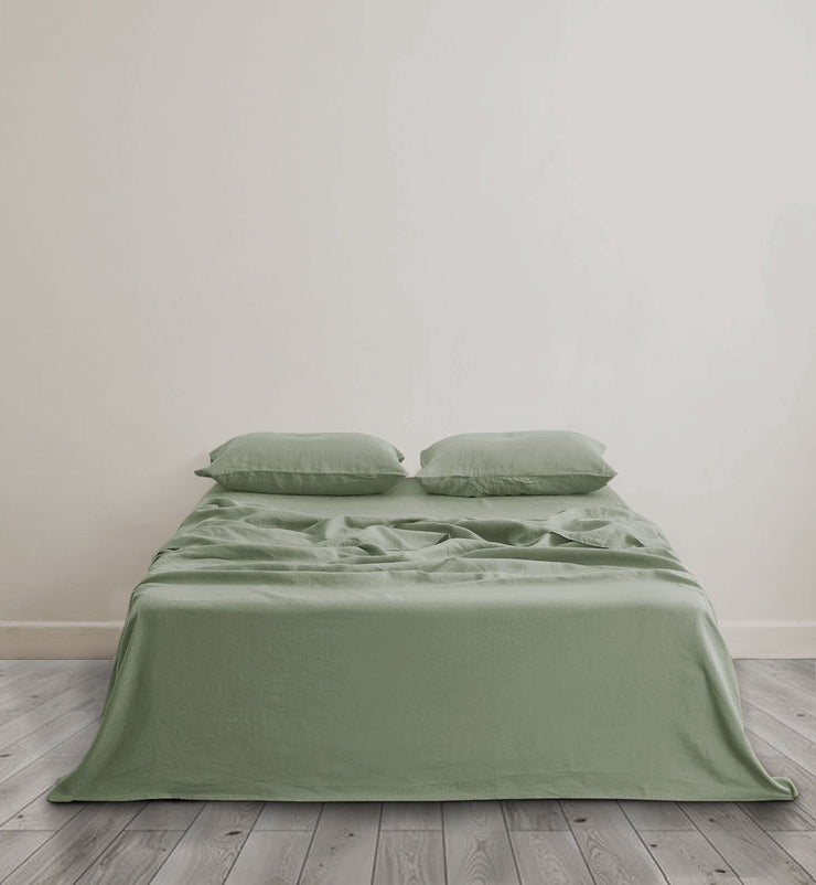 Sheet & Quilt Bundle Set - Sage