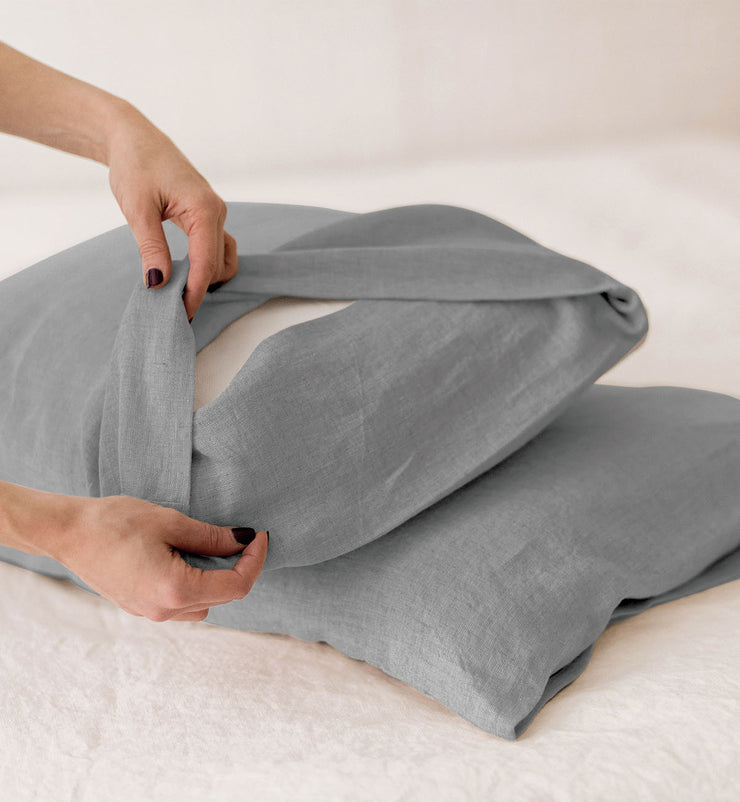 Pillowcase Set - Soft Grey