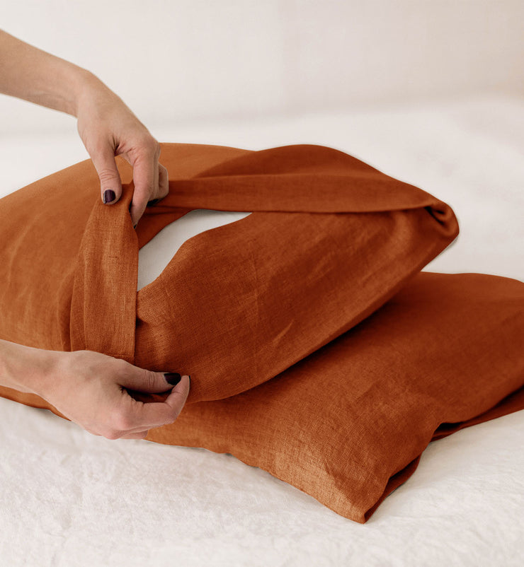 Pillowcase Set - Rust