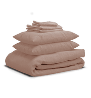 Sheet & Quilt Bundle Set - Clay