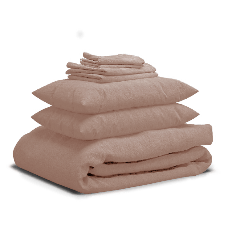 Sheet & Quilt Bundle Set - Clay