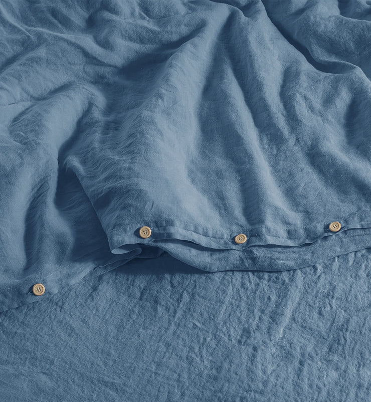 Sheet & Quilt Bundle Set - Blue Fog