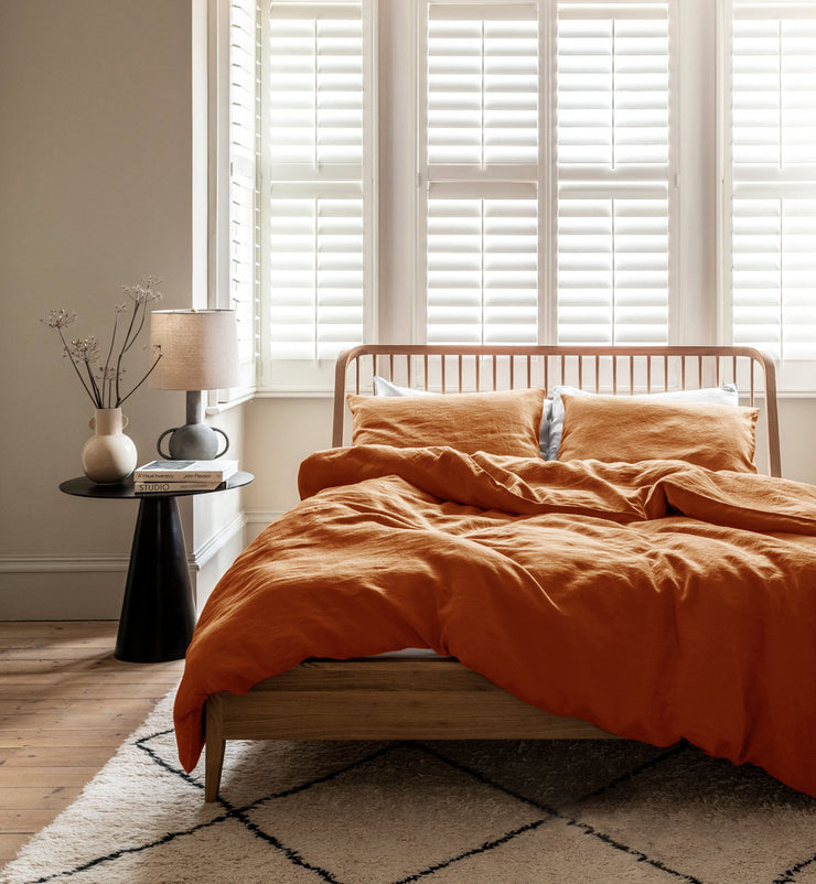 Quilt Cover Set - Rust