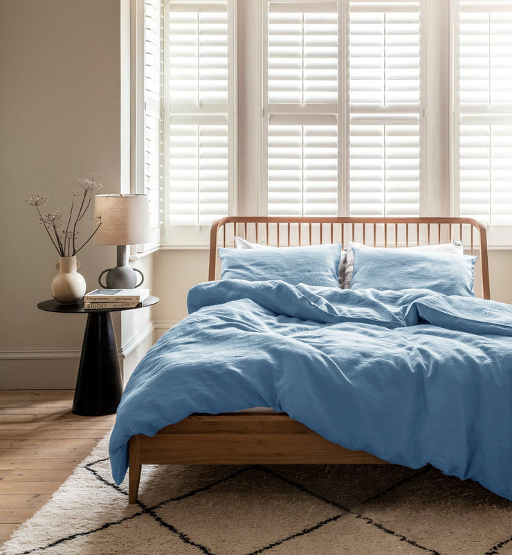 Sheet & Quilt Bundle Set - Blue Fog