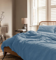Sheet & Quilt Bundle Set - Blue Fog
