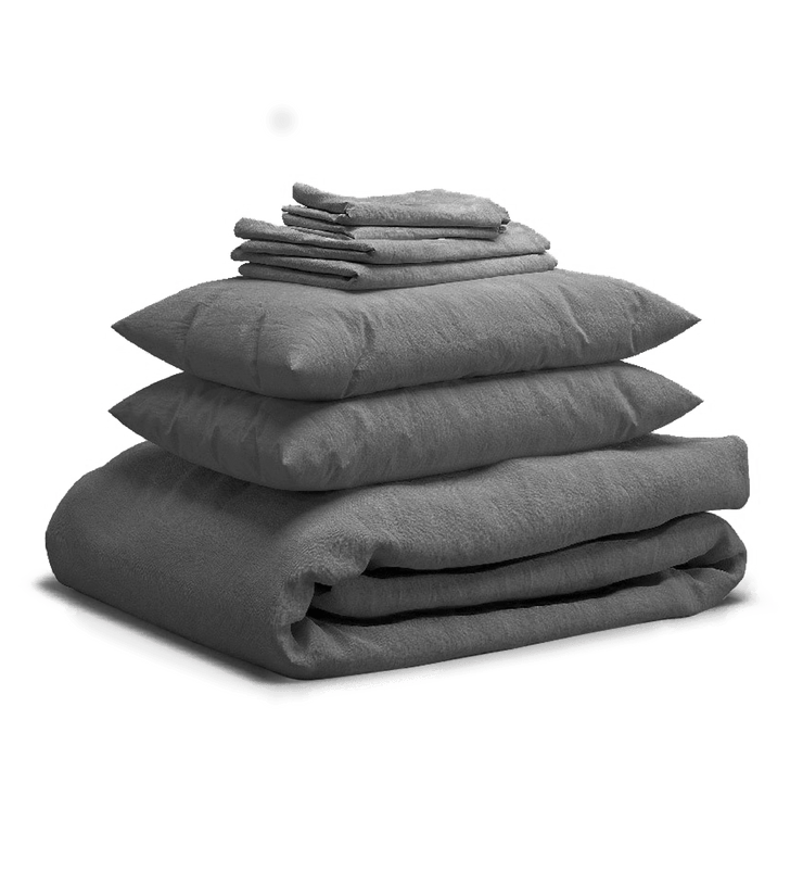 Sheet & Quilt Bundle Set - Warm Grey