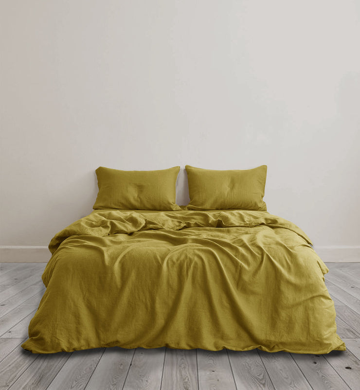 Quilt Cover Set - Mustard
